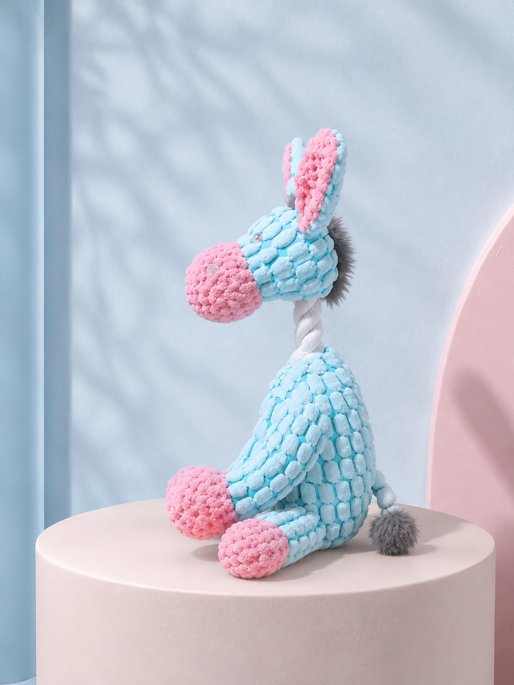 Skye Donkey Plush Chew Toy