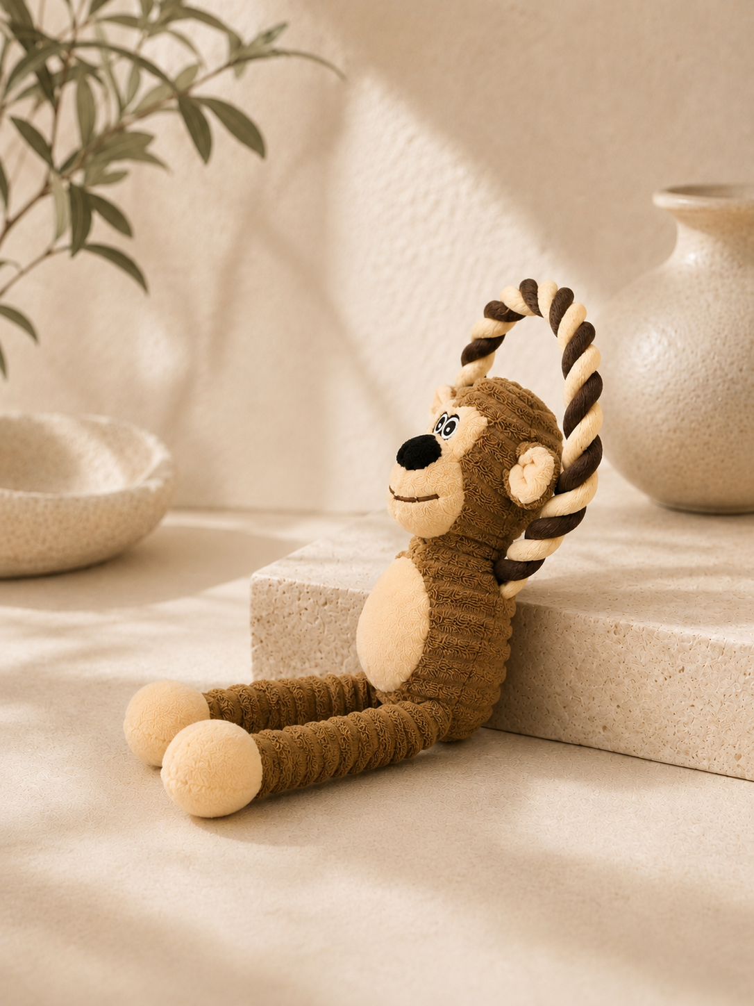 Bobo the Monkey Plush Chew Toy