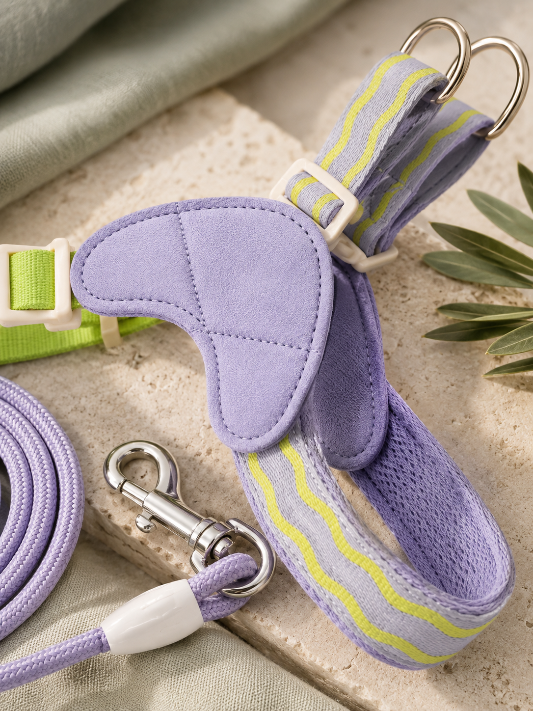 Lavender Trek Harness & Leash Set