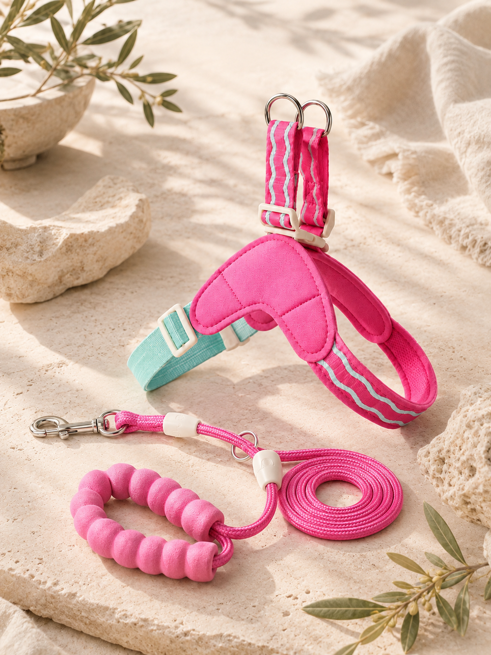 Blush Trail Harness & Leash Set