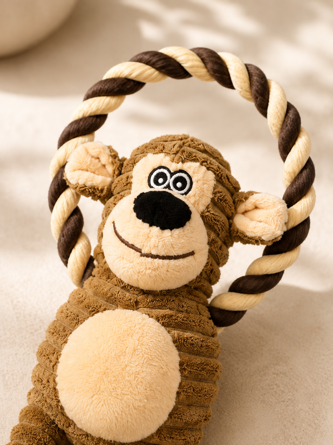 Bobo the Monkey Plush Chew Toy