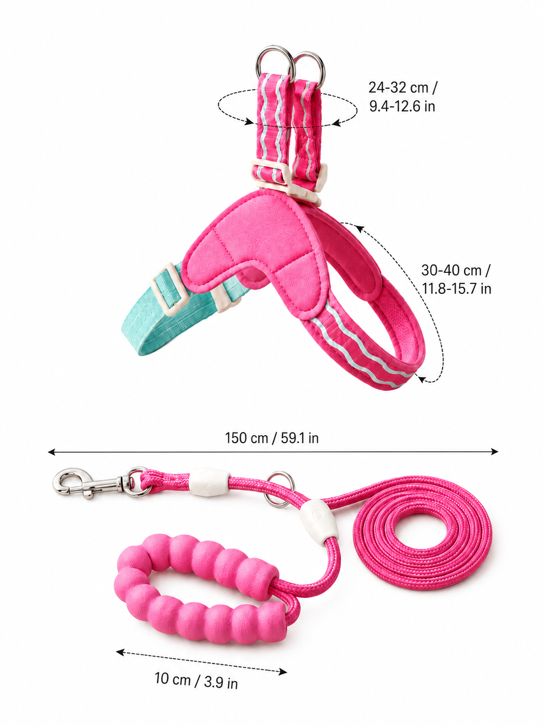 Blush Trail Harness & Leash Set