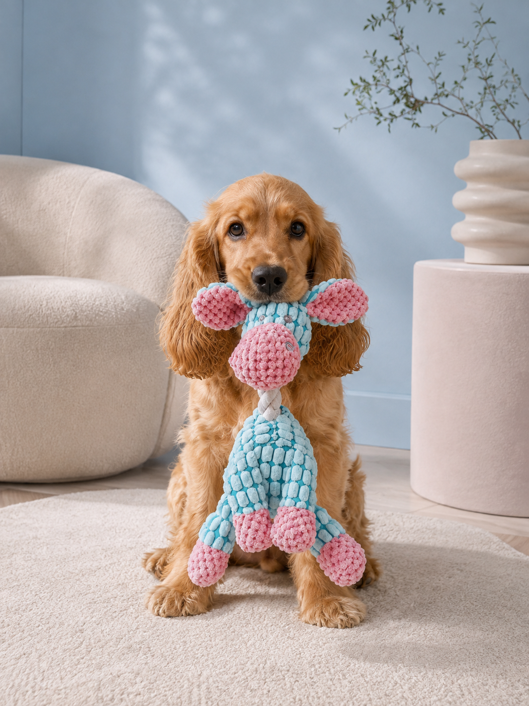 Skye Donkey Plush Chew Toy